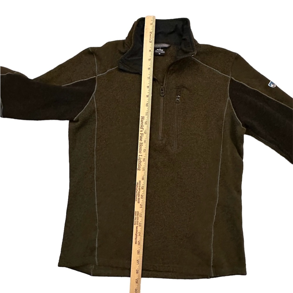 KUHL Men's Olive Charcoal Interceptr Quarter Zip Size M - Picture 7 of 9
